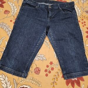 Old Navy Dark Blue Cropped Jeans